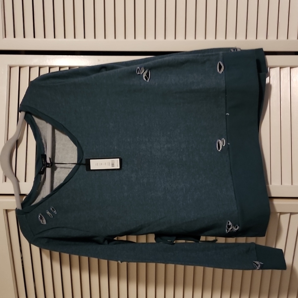 Distressed sweater